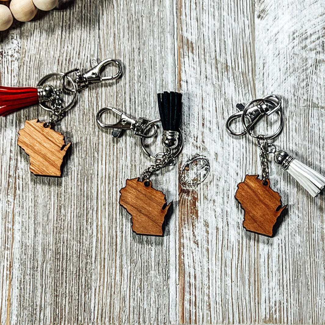Wood discount carving keychain