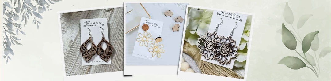 Lightweight Earrings|Handmade|Trumm & Co.