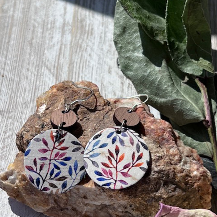Lightweight earrings-Boxwood-colorful-dangle on Trumm & Co