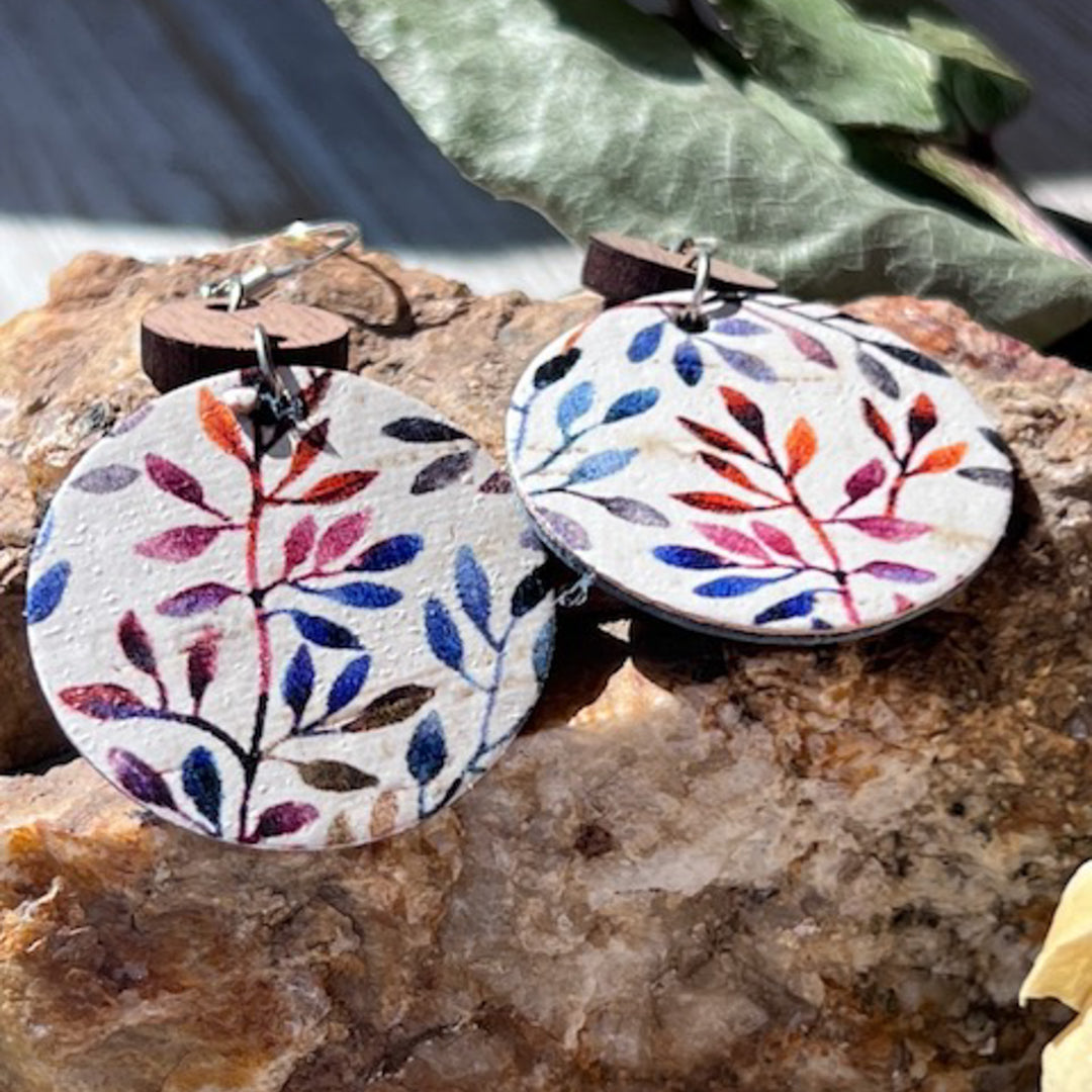 Lightweight earrings-Boxwood-colorful-dangle on Trumm & Co